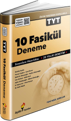 TYT Tamamı Video Çözümlü 10 Fasikül Deneme Aydın Yayınları