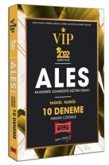 2022 ALES VIP Tamamı Çözümlü Fasikül Fasikül 10 Deneme Yargı Yayınları