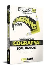 2022 KPSS Genel Kültür Bumerang Coğrafya Tamamı Çözümlü Soru Bankası Yediiklim Yayınları