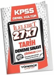 KPSS Tarih İLELEBET 27x7 Deneme Çözümlü Yönerge Yayınları