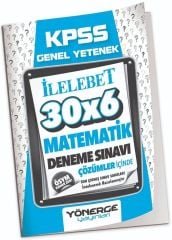 KPSS Matematik İLELEBET 30x6 Deneme Çözümlü Yönerge Yayınları