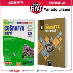 Çap Yayınları 9.Sınıf Anadolu Lisesi Coğrafya Seti ve Soru Bankası 2 Kitap