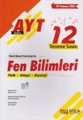 Nitelik Yayınları AYT Fen Bilimleri Özel 12 Deneme Sınavı