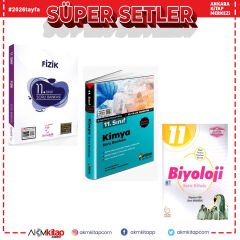 11. Sınıf Karekök Fizik Aydın Kimya ve Palme Biyoloji Soru Bankası Seti 3 Kitap