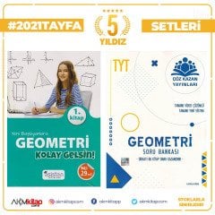 Asistan Yayınları Yeni Başlayanlara Geometri 1.Kitap ve Çöz Kazan TYT Geometri Soru Bankası Seti 2 Kitap