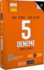 2026 KPSS Genel Yetenek Genel Kültür Tamamı Çözümlü 5 Deneme Pegem Yayınları