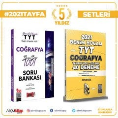 Yargı Yayınları TYT Coğrafya 1001 Soru Bankası ve Benim Hocam TYT Coğrafya Deneme Seti 2 Kitap