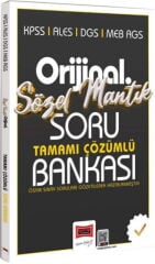 KPSS ALES DGS MEB AGS Orijinal Sözel Mantık Tamamı Çözümlü Soru Bankası Yargı Yayınları