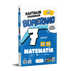 7. Sınıf Bumerang Haftalık Matematik Denemeleri Günay Yayınları