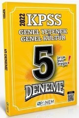 2022 KPSS Genel Yetenek Genel Kültür 5 Deneme PDF Çözümlü Panem Yayınları