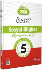 2024 ÖABT Sosyal Bilgiler Öğretmenliği Tamamı Çözümlü 5 Deneme Data Yayınları