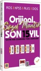 2026 KPSS AGS ALES DGS Orijinal Sözel Mantık Son 15 Yıl Çıkmış Sorular Yargı Yayınları