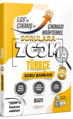 8. Sınıf LGS Türkçe Zoom Serisi Çıkması Muhtemel Soru Bankası Günay Yayınları