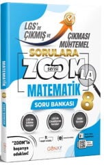 8. Sınıf LGS Matematik Zoom Serisi Çıkması Muhtemel Soru Bankası Günay Yayınları
