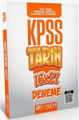 2022 KPSS Genel Kültür Çözümlü Tarih 16x27 Deneme Panem Yayınları