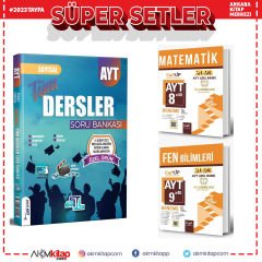 Tümler AYT Tüm Dersler Sayısal Soru ve Çap AYT Matematik ile Fen Bilimleri Deneme Seti 3 Kitap