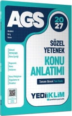 2027 MEB AGS Sözel Yetenek Konu Anlatımı Yediiklim Yayınları