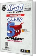 2026 KPSS Lise Önlisans Süper 5 li Deneme Tasarı Yayınları