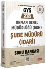 2025 GYS Orman Genel Müdürlüğü Şube Müdürü GYS Soru Bankası Data Yayınları