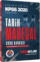 2026 KPSS Mareşal Genel Kültür Tarih Tüm Adaylar İçin Soru Bankası Yediiklim Yayınları