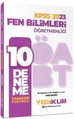 2023 ÖABT Fen Bilimleri Öğretmenliği Tamamı Çözümlü 10 Deneme Yediiklim Yayınları