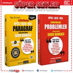 Pegem KPSS ALES DGS Ezberbozan Paragraf ve Problemler Soru Bankası Seti 2 Kitap