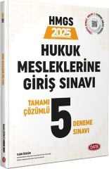 2025 Hukuk Mesleklerine Giriş Sınavı 5 Deneme Sınavı Data Yayınları