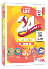 8. Sınıf 24 Adımda Matematik Bitirme Seti Sınav Yayınları