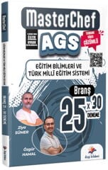 MasterChef MEB AGS Eğitim Bilimleri ve Türk Milli Eğitim Sistemi 25 Branş Deneme Dizgi Kitap