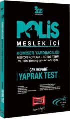 2021 Polis Meslek İçi Sınavlarına Hazırlık Çek Kopart Yaprak Test Yargı Yayınları