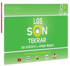 8. Sınıf LGS Din Kültürü ve Ahlak Bilgisi Son Tekrar Tonguç Akademi