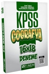 2022 KPSS Coğrafya 16x18 Deneme PDF Çözümlü Panem Yayınları