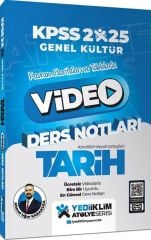 2025 KPSS Genel Kültür Atölye Tarih Video Ders Notları Yediiklim Yayınları