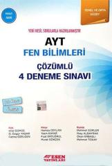 AYT Fen Bilimleri Çözümlü 4 Deneme Sınavı Mavi Seri Esen Yayınları