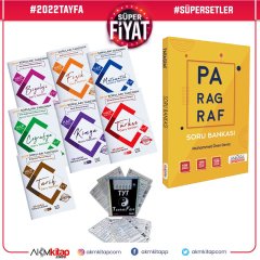 Hap Bilgi Yayınları TYT Ders Notları ve AKM Paragraf Soru Bankası Seti ile KR Tekrar Föyü