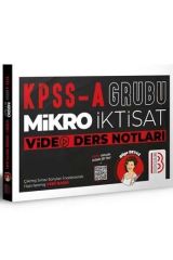 KPSS A Grubu Mikro İktisat Video Ders Notları Benim Hocam Yayınları
