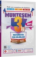 AYT Matematik Fen Bilimleri Muhteşem 3 Deneme Sonuç Yayınları
