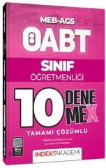 ÖABT MEB AGS Sınıf Öğretmenliği 10 DenemeX Çözümlü İndeks Akademi