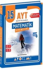AYT Matematik 15 Çözümlü Deneme Apotemi Yayınları