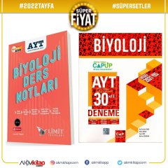 Limit Yayınları AYT Biyoloji Ders Notları ve Çap AYT Biyoloji UP Deneme 2 Kitap Set