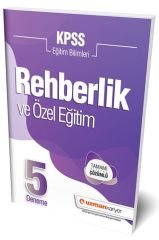 KPSS Eğitim Bilimleri Rehberlik ve Özel Eğitim 5 Deneme Çözümlü Uzman Kariyer