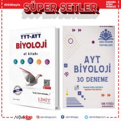 Limit Yayınları TYT AYT Biyoloji El Kitabı ve Çöz Kazan AYT Biyoloji Deneme 2 Kitap Set