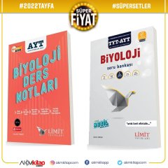 Limit Yayınları AYT Biyoloji Ders Notları ve TYT AYT Biyoloji Soru Bankası 2 Kitap Set