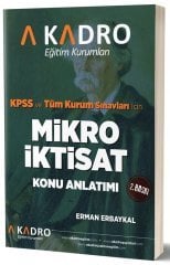 KPSS A Grubu Mikro İktisat Konu Anlatımlı A Kadro Yayınları
