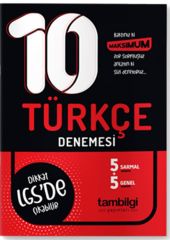 8. Sınıf LGS Türkçe 10 lu Branş Denemesi Tambilgi Yayınları