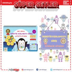 Becerikli Kasifler Cırt Cırtlı Robotik Kodlamaya Giriş Aktivite Kitabı ve Etkinlik Seti 2 Kitap