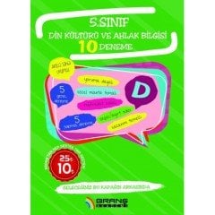 5. Sınıf Din Kültürü ve Ahlak Bilgisi 10 Deneme Branş Akademi