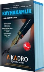 Kaymakamlık Konu Anlatım Kitabı A Kadro Yayınları