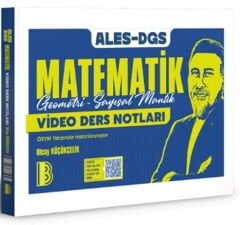 2026 ALES DGS Matematik Video Ders Notları Benim Hocam Yayınları