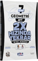 AYT Geometri Ders Platosu 7 Günde 2X Hızında Tekrar Pion Yayınları